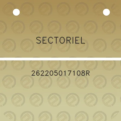 sectoriel-262205017108r