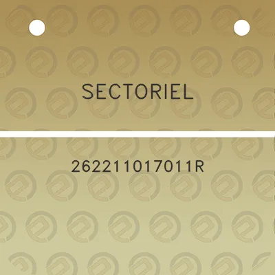 sectoriel-262211017011r