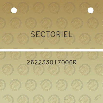 sectoriel-262233017006r