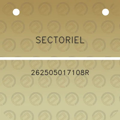 sectoriel-262505017108r