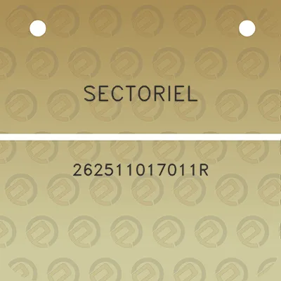 sectoriel-262511017011r