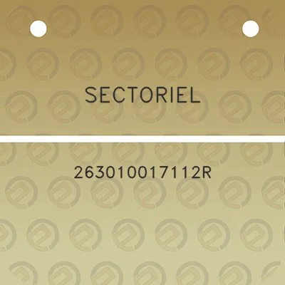 sectoriel-263010017112r