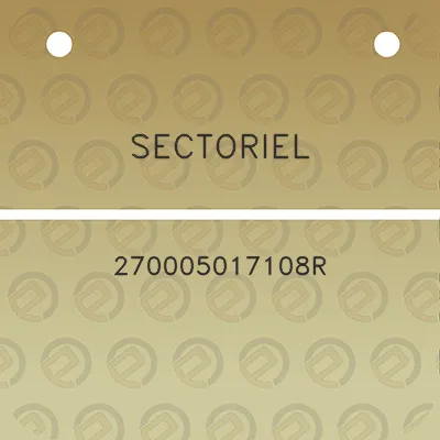 sectoriel-270005017108r