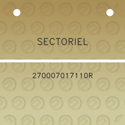 sectoriel-270007017110r