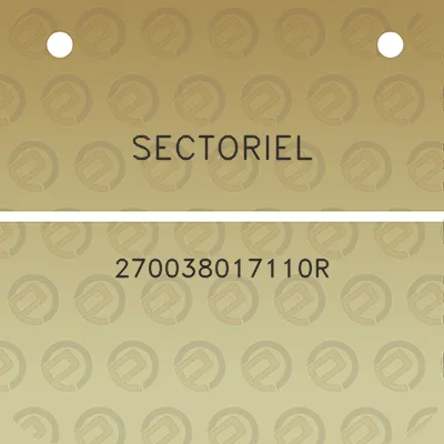 sectoriel-270038017110r