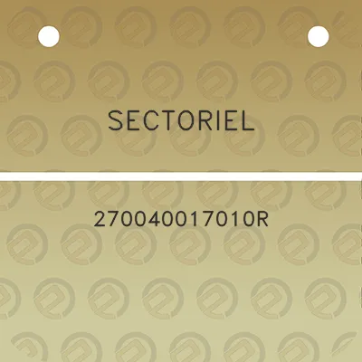 sectoriel-270040017010r