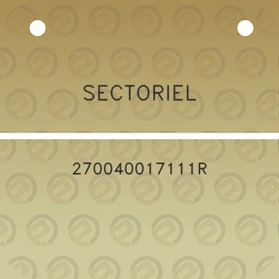 sectoriel-270040017111r