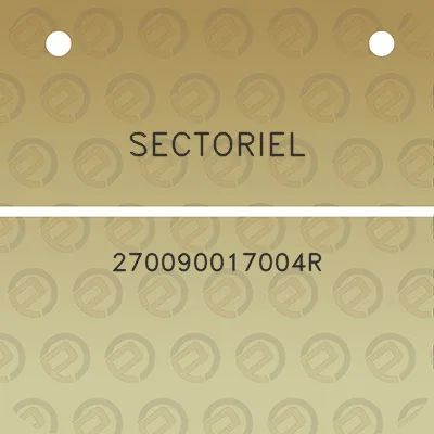 sectoriel-270090017004r