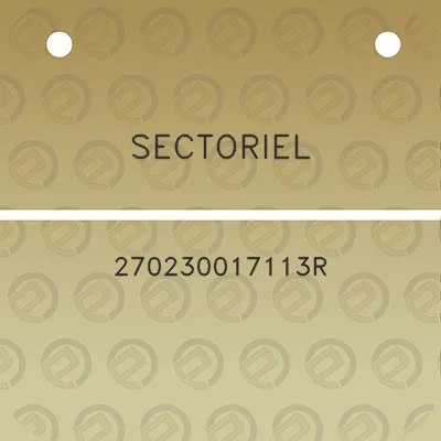 sectoriel-270230017113r