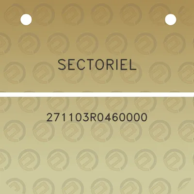 sectoriel-271103r0460000