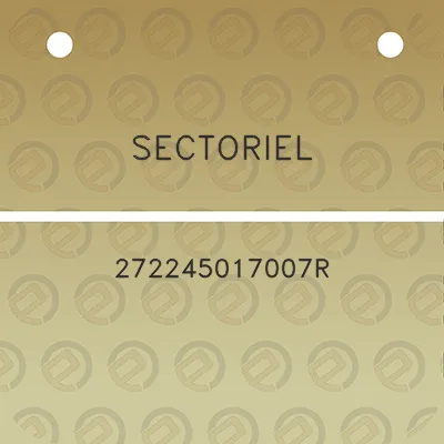 sectoriel-272245017007r