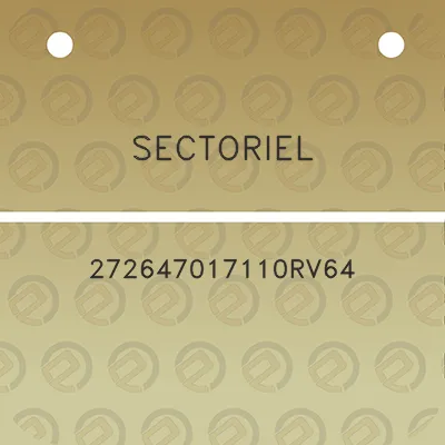 sectoriel-272647017110rv64