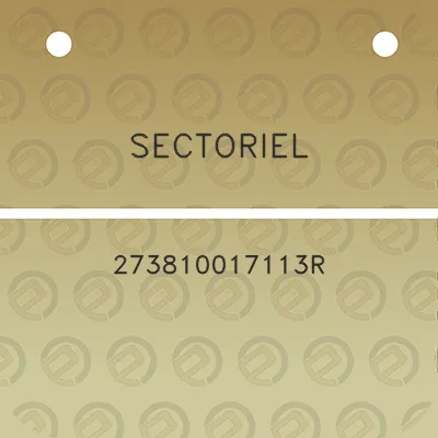 sectoriel-273810017113r