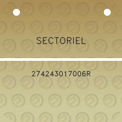 sectoriel-274243017006r