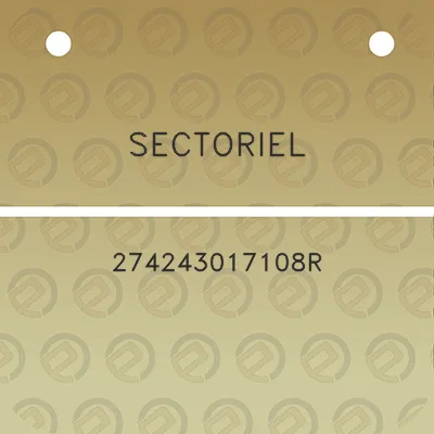 sectoriel-274243017108r