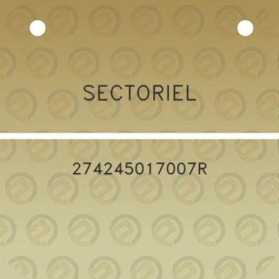 sectoriel-274245017007r