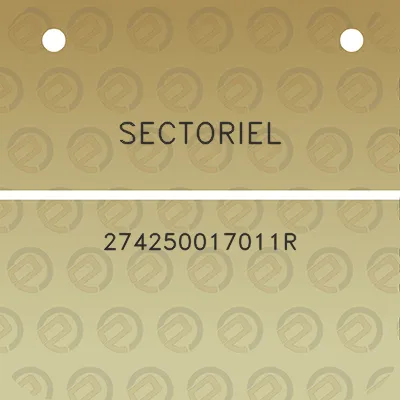 sectoriel-274250017011r