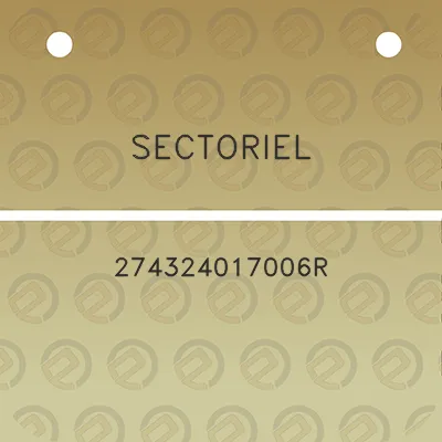 sectoriel-274324017006r