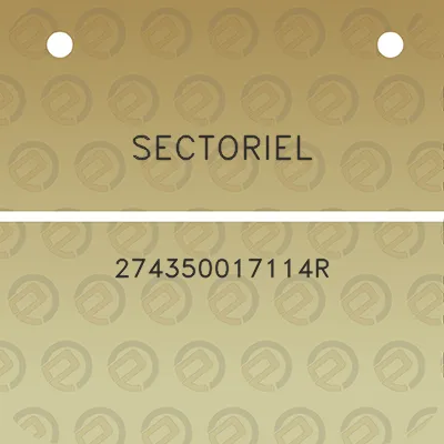 sectoriel-274350017114r