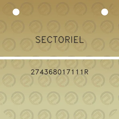 sectoriel-274368017111r