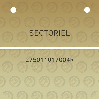 sectoriel-275011017004r