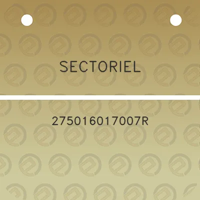 sectoriel-275016017007r