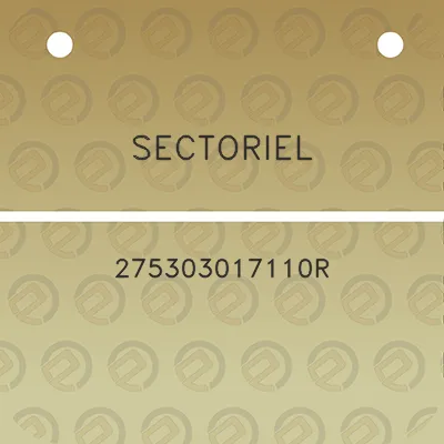 sectoriel-275303017110r