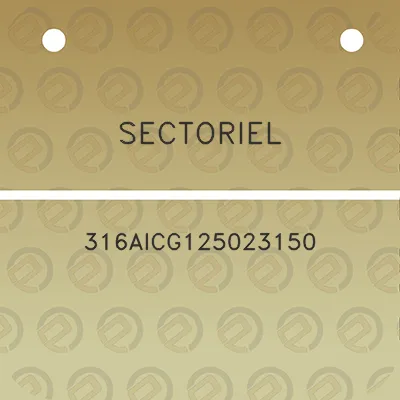 sectoriel-316aicg125023150