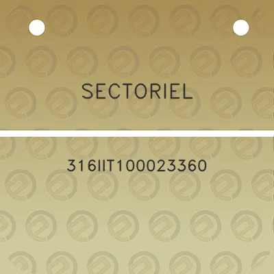 sectoriel-316iit100023360