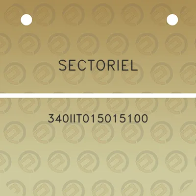 sectoriel-340iit015015100