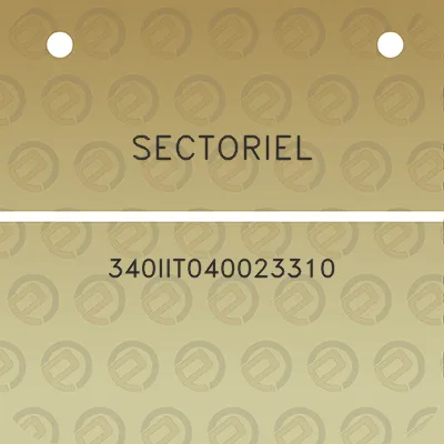 sectoriel-340iit040023310