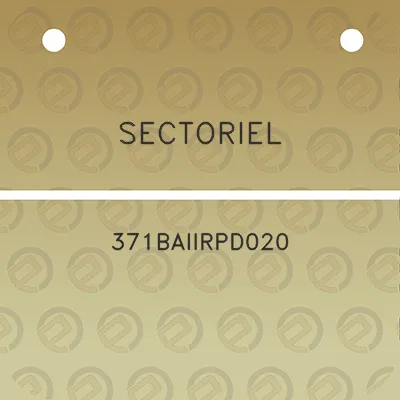 sectoriel-371baiirpd020