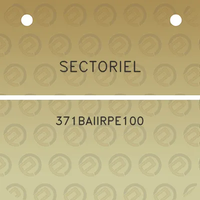 sectoriel-371baiirpe100