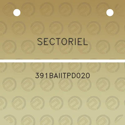 sectoriel-391baiitpd020