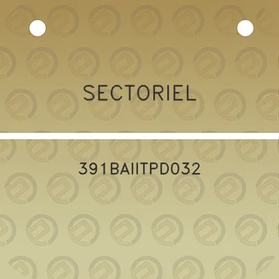 sectoriel-391baiitpd032