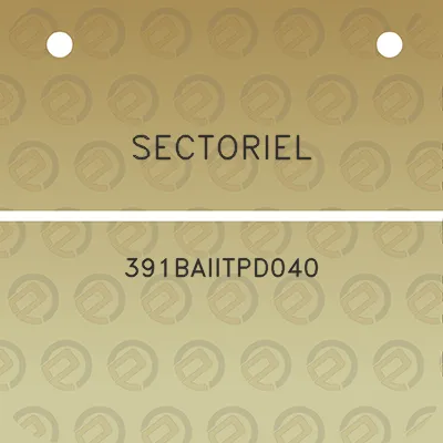 sectoriel-391baiitpd040