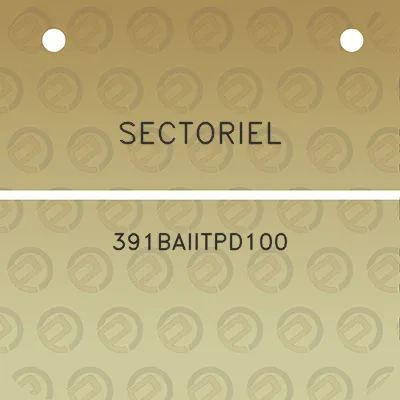 sectoriel-391baiitpd100