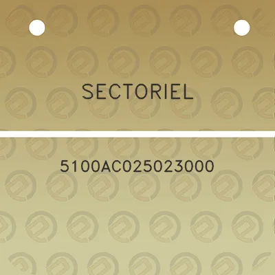 sectoriel-5100ac025023000