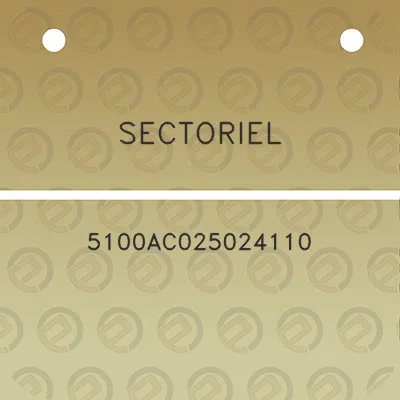 sectoriel-5100ac025024110