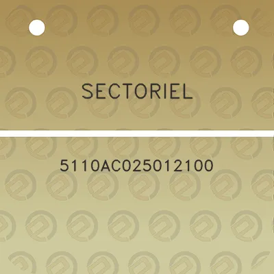 sectoriel-5110ac025012100