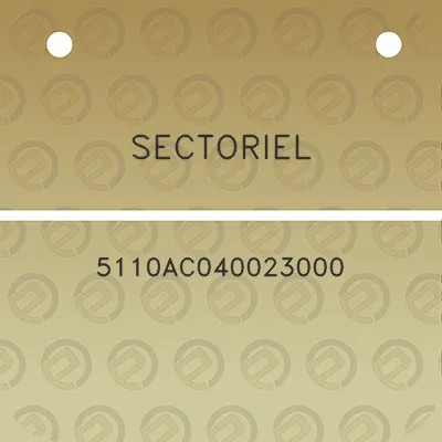 sectoriel-5110ac040023000