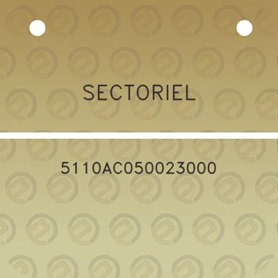 sectoriel-5110ac050023000