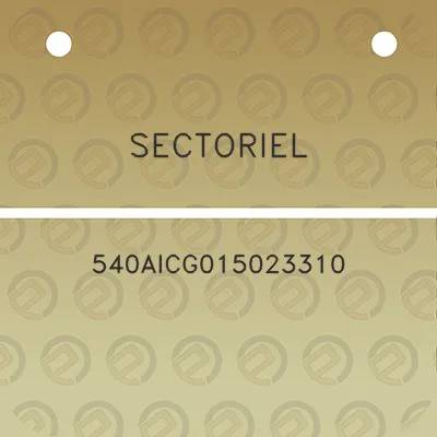 sectoriel-540aicg015023310