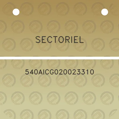 sectoriel-540aicg020023310