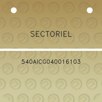 sectoriel-540aicg040016103