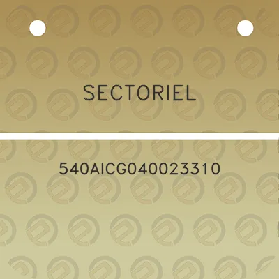 sectoriel-540aicg040023310