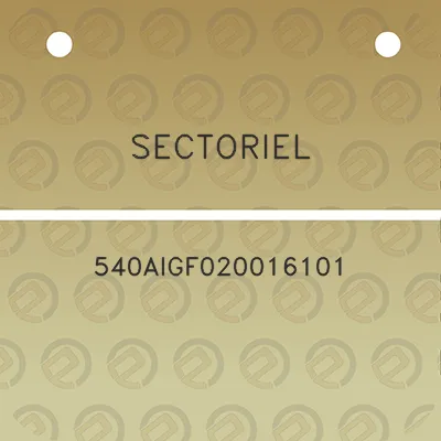 sectoriel-540aigf020016101