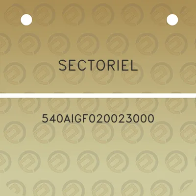 sectoriel-540aigf020023000