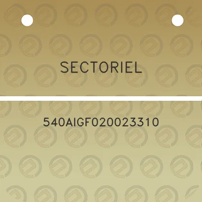 sectoriel-540aigf020023310