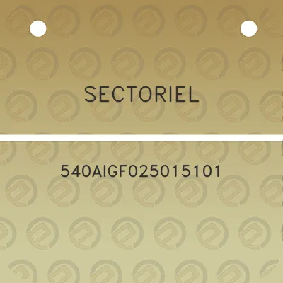 sectoriel-540aigf025015101